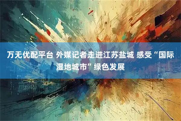 万无优配平台 外媒记者走进江苏盐城 感受“国际湿地城市”绿色发展